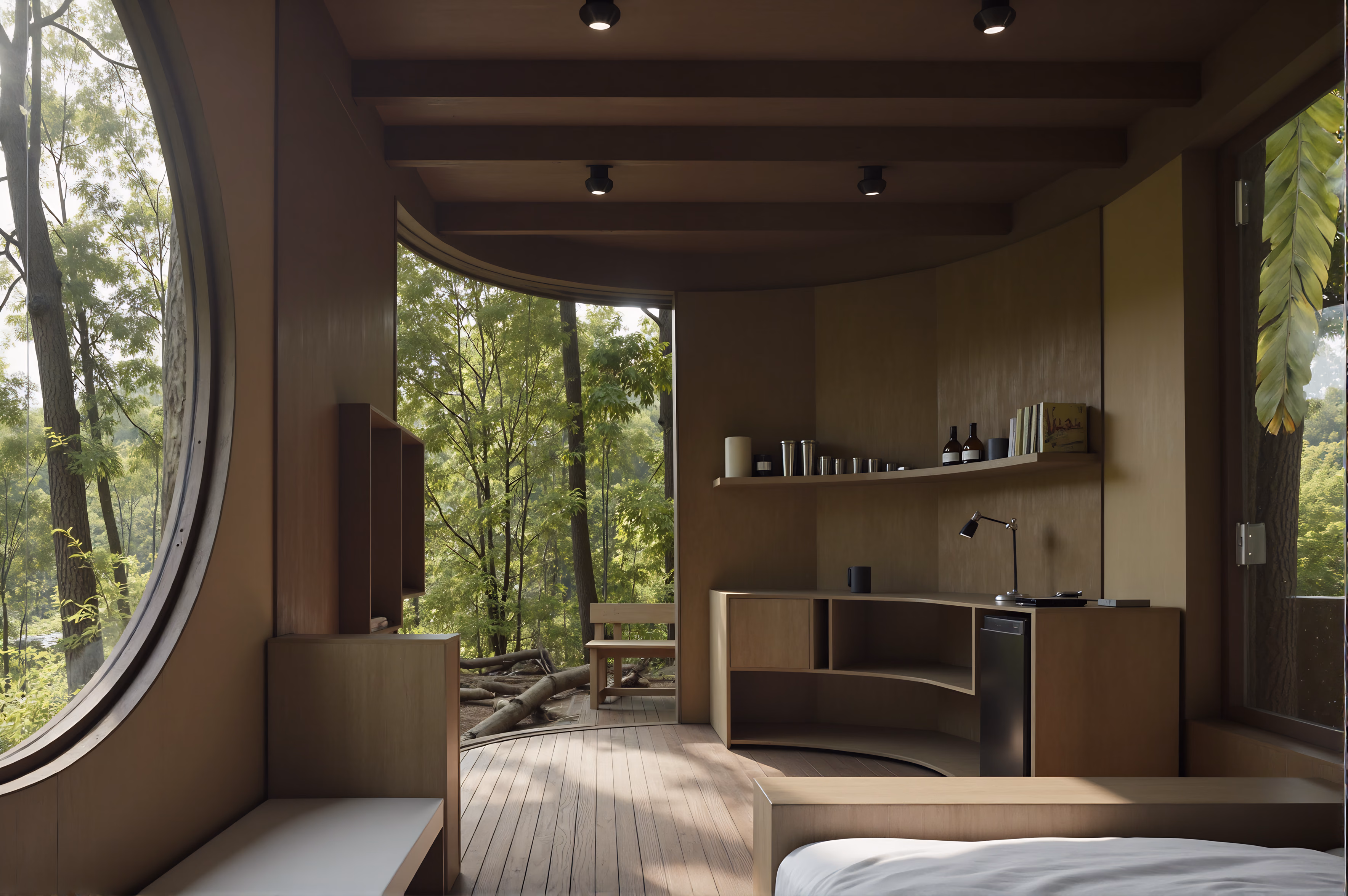 Experiential Cabins — Exterior View